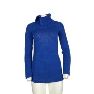 G By Guess Zipper Turtleneck Sweater Royal Blue Size XS